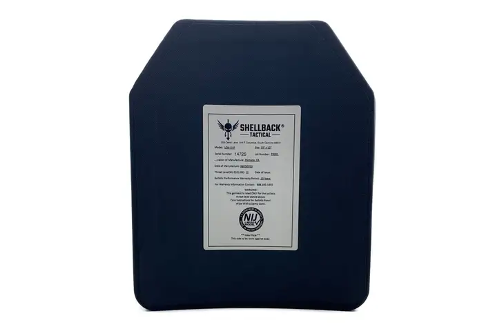 Shellback Tactical Prevail Series LON-III-P Level III 10 x 12 Hard Armor Plate SBT-LON-III-P-BK w/ F - view 2